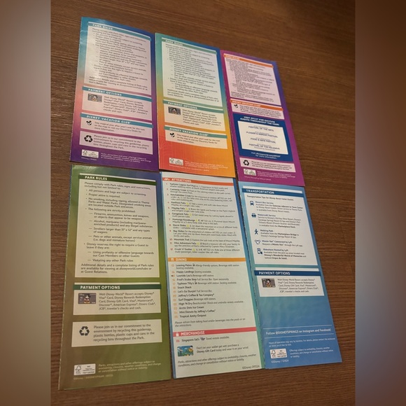 Walt Disney World Summer of 2025 6 Park Map Set Tom Sawyer Island & Riverboat - Picture 7 of 7